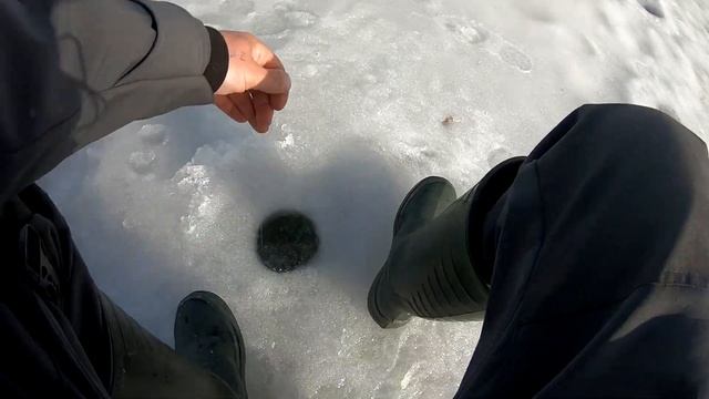 НАШЛИ ЛУЖУ С КАРАСЕМ! ЛОВЛЯ КАРАСЯ ЗИМОЙ! зимняя рыбалка на карася смотреть онлайн