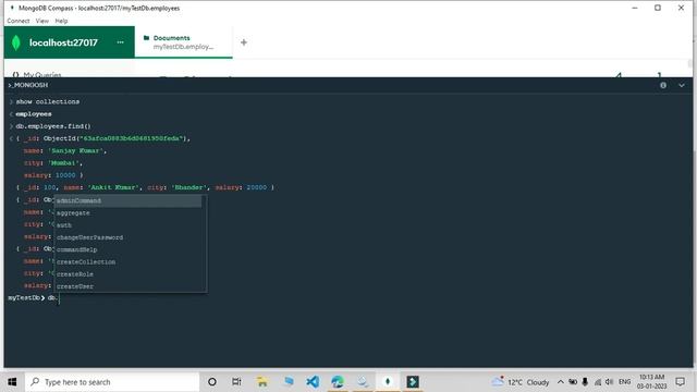 #10 Update many document using Mongo shell | update collection document in MongoDB | Hindi смотреть онлайн
