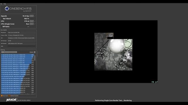 Intel Core i3 6100 & Radeon HD 7700 Cinebench R15 test смотреть онлайн