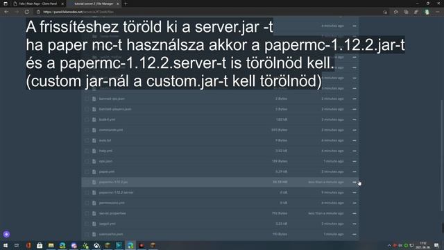 Minecraft szerver verziójának frissítése | Falixnodes tutorial смотреть онлайн