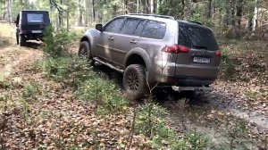 Заруба на Бездорожье Гелика против Паджеро Спорт2. Gelik vs Pajero Sport2