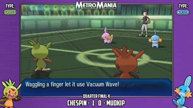 MetroMania Season 4 Quarter Final 4 | Chespin vs Mudkip | Starter Pokémon Metronome Battle смотреть онлайн