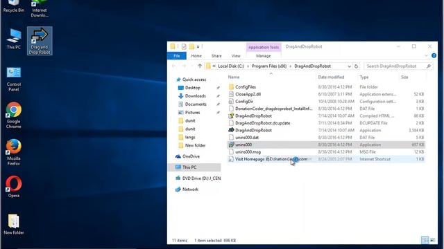 Uninstall Drag And Drop Robot on Windows 10 смотреть онлайн