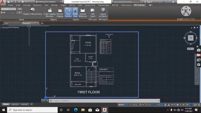 Attached Pdf file to DWG file in AutoCAD.. смотреть онлайн