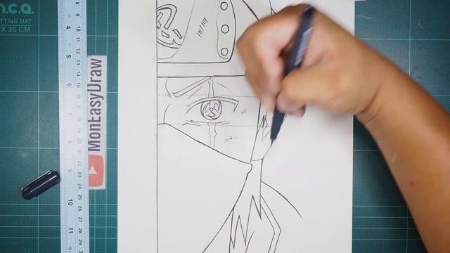 Drawing KAKASHI HATAKE [Mangekyou Sharingan Eyes] смотреть онлайн
