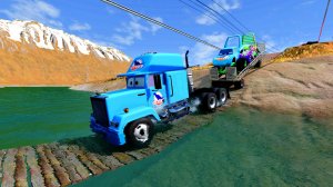 ПРИКЛЮЧЕНИЯ ГЕРОЕВ МУЛЬТИКА ТАЧКИ ПОДВЕСНОЙ МОСТ