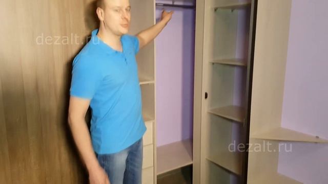 Шкаф-купе угловой и тумба. смотреть онлайн