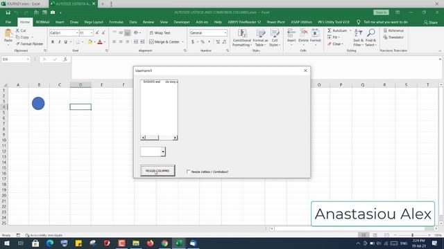 VBA Userform - Autosize Columns in Listbox and Combobox смотреть онлайн