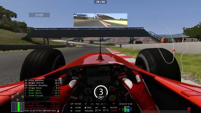 #3 Barcelona @ OSRW F1 2004 Cup - LIVE ONBOARD смотреть онлайн