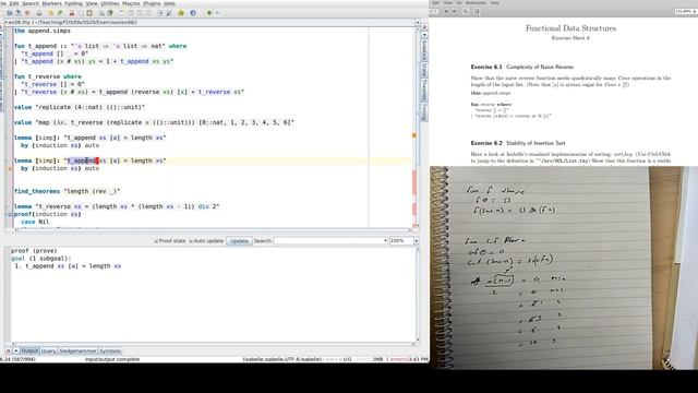 Functional Data Structures with Isabelle/HOL, Tutorial 6: Time Complexity and Sort Stability смотреть онлайн