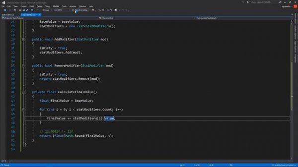 Character Stats in Unity #1 - Base Implementation