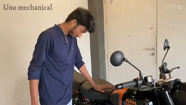 ORANGE EMBER CLASSIC 350 Review in Hindi /Royal Enfield/ Bullet смотреть онлайн
