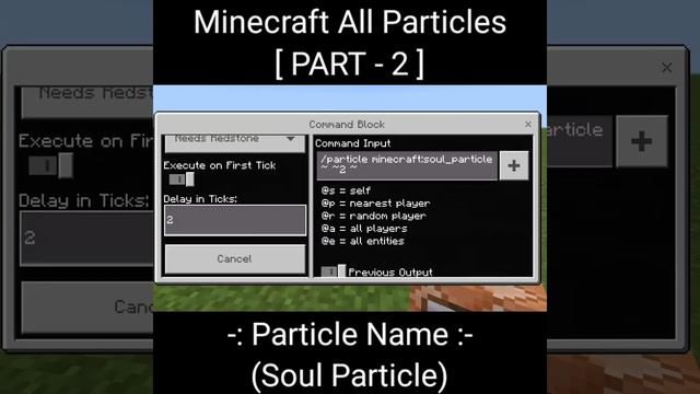 Part 2 | Soul Particle Effect | All Minecraft Particle Effects | Minecraft PE | #shorts #short