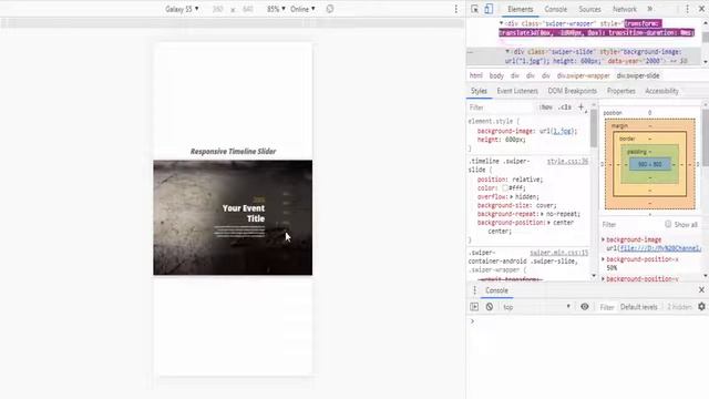 CSS Responsive Timeline Slider With Swiper JS | HTML CSS JS Timeline смотреть онлайн