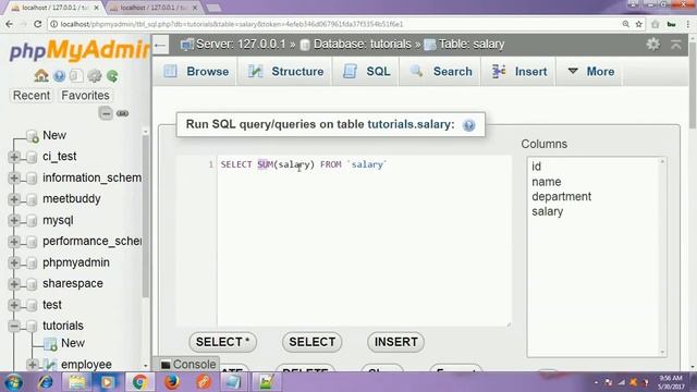 php tutorial in hindi - mysql SUM() and AVG() function смотреть онлайн