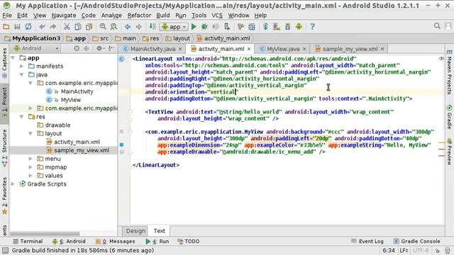 Android Studio New UI Component of Custom View смотреть онлайн