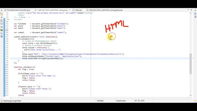 #3 .How to perform client side validation in Javascript and submit to backend || SK SLATE смотреть онлайн