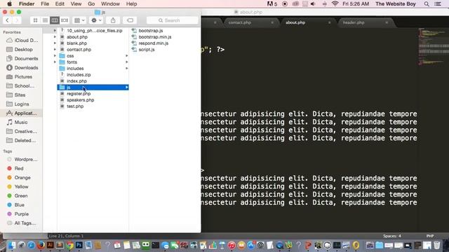 Advance Bootstrap Tutorial With PHP #15 Adding The Footer Dynamically and Cleaning UP смотреть онлайн