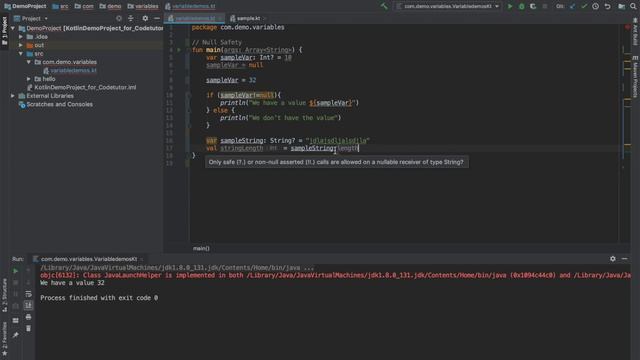 Kotlin Fundamentals - Part 5, Understanding Null Safety смотреть онлайн