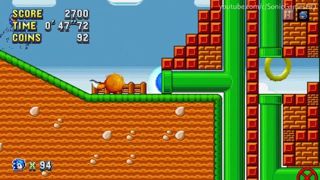 ✔️ Sonic Mania - Mushroom Kingdom Zone ✪ Mod #50 смотреть онлайн