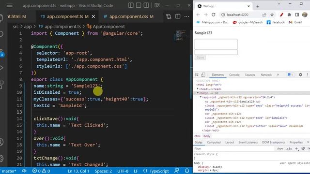 #14: Class Binding in Angular 14 Application | CSS Class Binding on HTML Elements смотреть онлайн