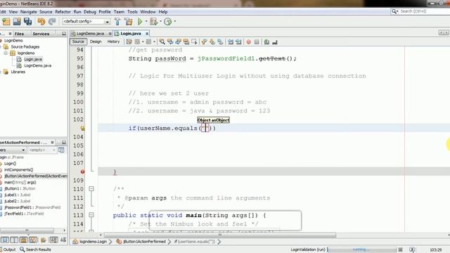 Login Page | without database connection | Java Swing смотреть онлайн