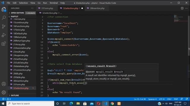 Select Data from Database PHP || HINDI смотреть онлайн