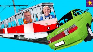 Едем на ТРАМВАЕ по городу НАТКНУЛИСЬ на ЛАДУ!!! Летсплей от Игорюшины Игруши