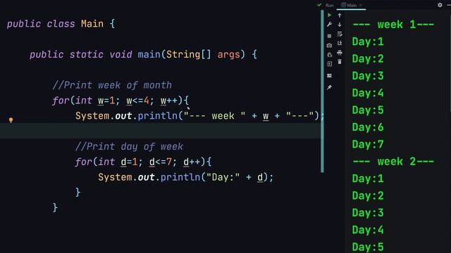 Java tutorial - nested loop смотреть онлайн