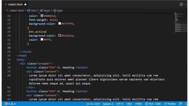 How to make a simple javascript Accordion #accordion #javascript смотреть онлайн