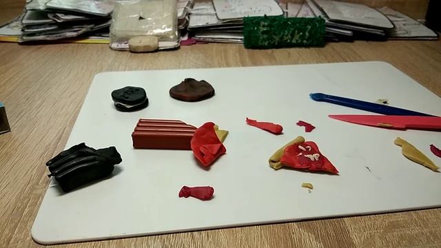 Типо DIY леплю еду из пластилина. Часть 1. смотреть онлайн