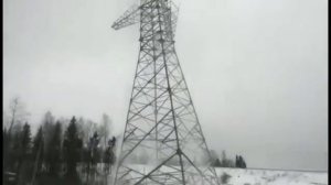 Падение ЛЭП с матом