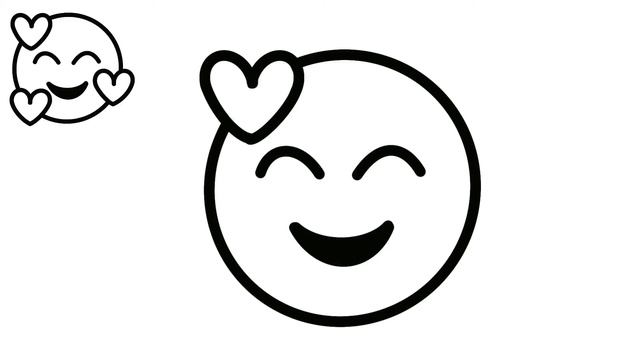 Verliebt EMOJI Wie ZEICHNET man Emoji mit Herzen ZEICHNEN Lernen für Anfänger Kinderleicht einfach смотреть онлайн