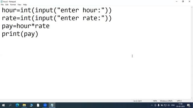 python code to find pay using hour and rate смотреть онлайн