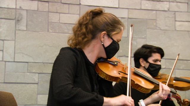 Stockton Symphony String Quartet playing Mendelssohn Quartet No.2 in A major смотреть онлайн