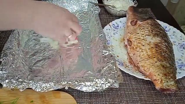 КАРП В ДУХОВКЕ СО СМЕТАНОЙ И ОВОЩАМИ смотреть онлайн