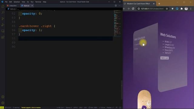 Modern Animated card with HTML & CSS hover effect - CSS Card Hover Effects | Html & CSS | Tutorial смотреть онлайн