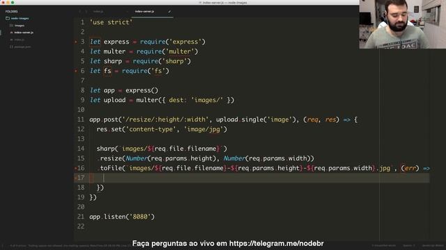 Tratamento de imagens com Node.js - Pré NodeConf смотреть онлайн