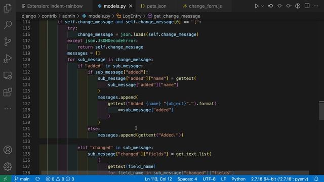 VS Code tips — The Indent Rainbow extension смотреть онлайн