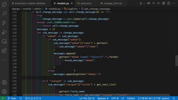 VS Code tips — The Indent Rainbow extension