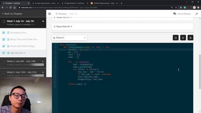 Leetcode 264 Ugly Number II смотреть онлайн