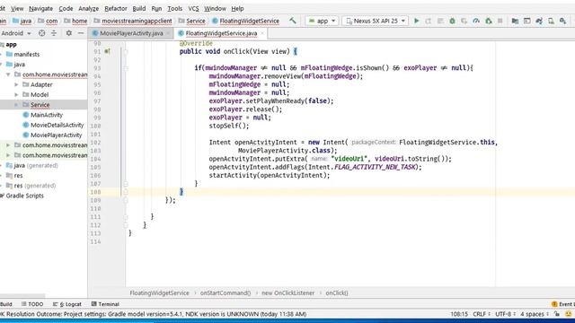 Movies Streaming App Android Studio(working floating widget services)part-14,#moviesStreamingApp смотреть онлайн