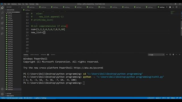 Python | Lecture 43 - List Comprehension With If Else Statement смотреть онлайн