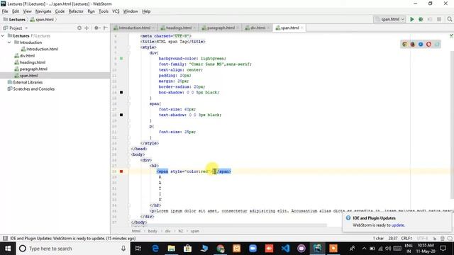 05 HTML span tag | HTML | From Basics | HTML5 смотреть онлайн
