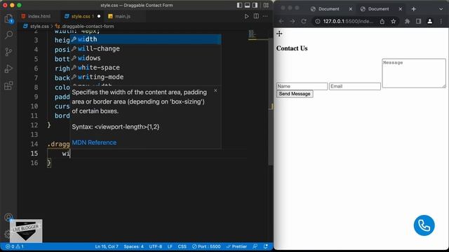 How To Design A Draggable Contact Form Using HTML, CSS & JS [Part 1] смотреть онлайн