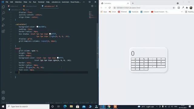 How To Create Calculator Using HTML,CSS & JavaScript | Neumorphic Responsive Simple Calculator смотреть онлайн