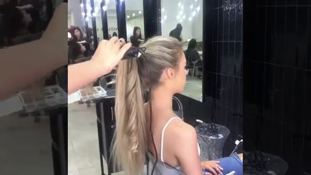 Hair Up Stylish Curly Pony