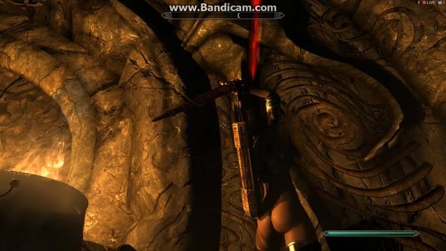 Skyrim - Шахта вороньей скалы - чёрно-красная дверь смотреть онлайн