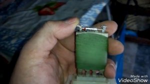 Ремонт резистора печки (логан)Печка перестала работать в з-х положениях