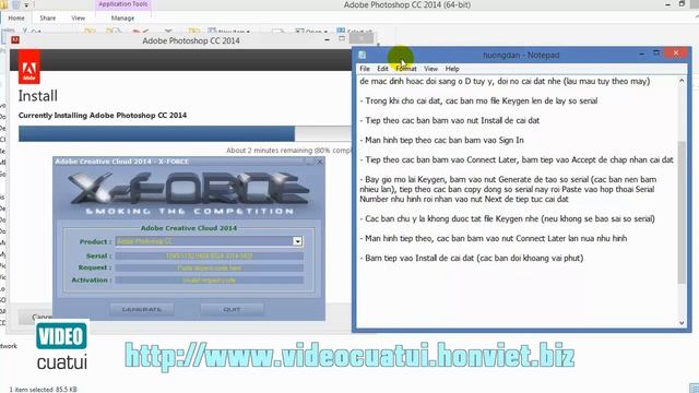 Hướng dẫn cài đặt Adobe Photoshop CC 2014 (phiên bản 64bit) смотреть онлайн